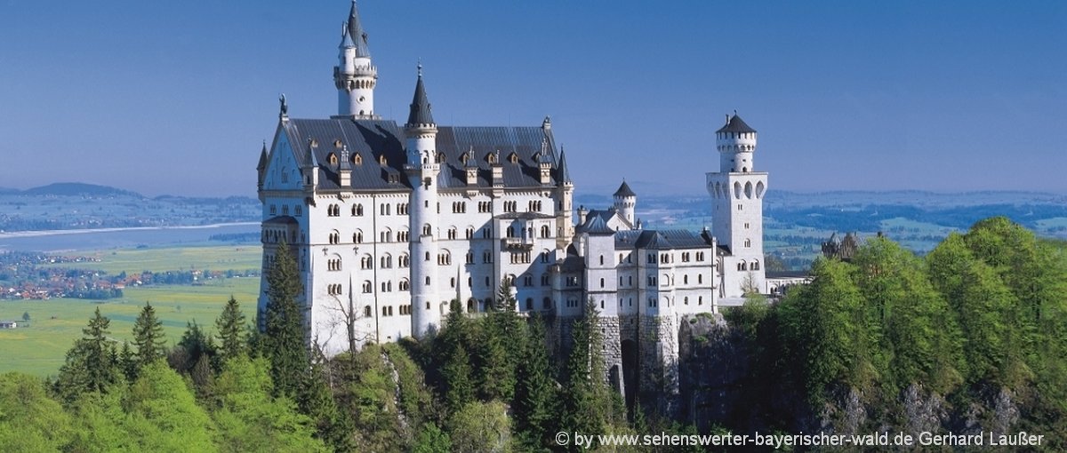 Schöne Urlaubsziele in Deutschland Märchenschloss im Allgäu