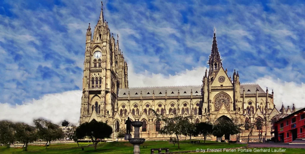 Basilica del voto Nacional in Quito Ecuador Quito Altstadt Ausflugsziele Basilica del voto Nacional
