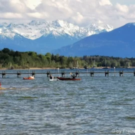 Starnberger See Ausflugsziele in Bayern touristische Attraktionen in Süddeutschland Alpen Panorama